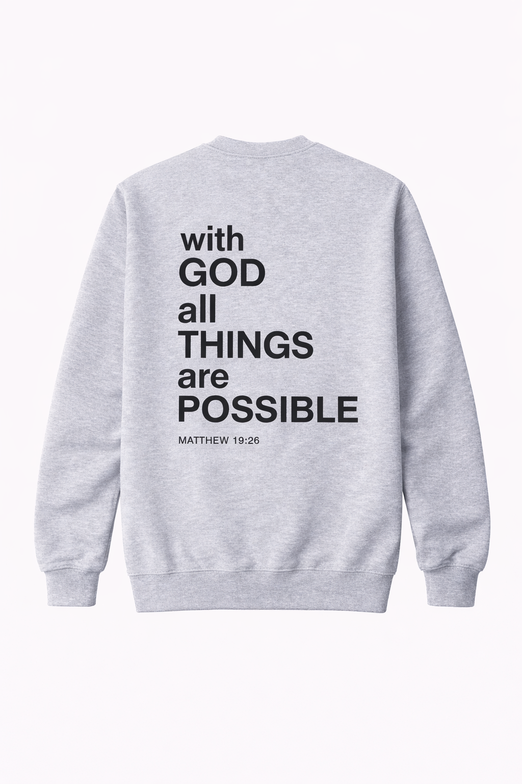 PMF Essential Grey Crewneck Sweater